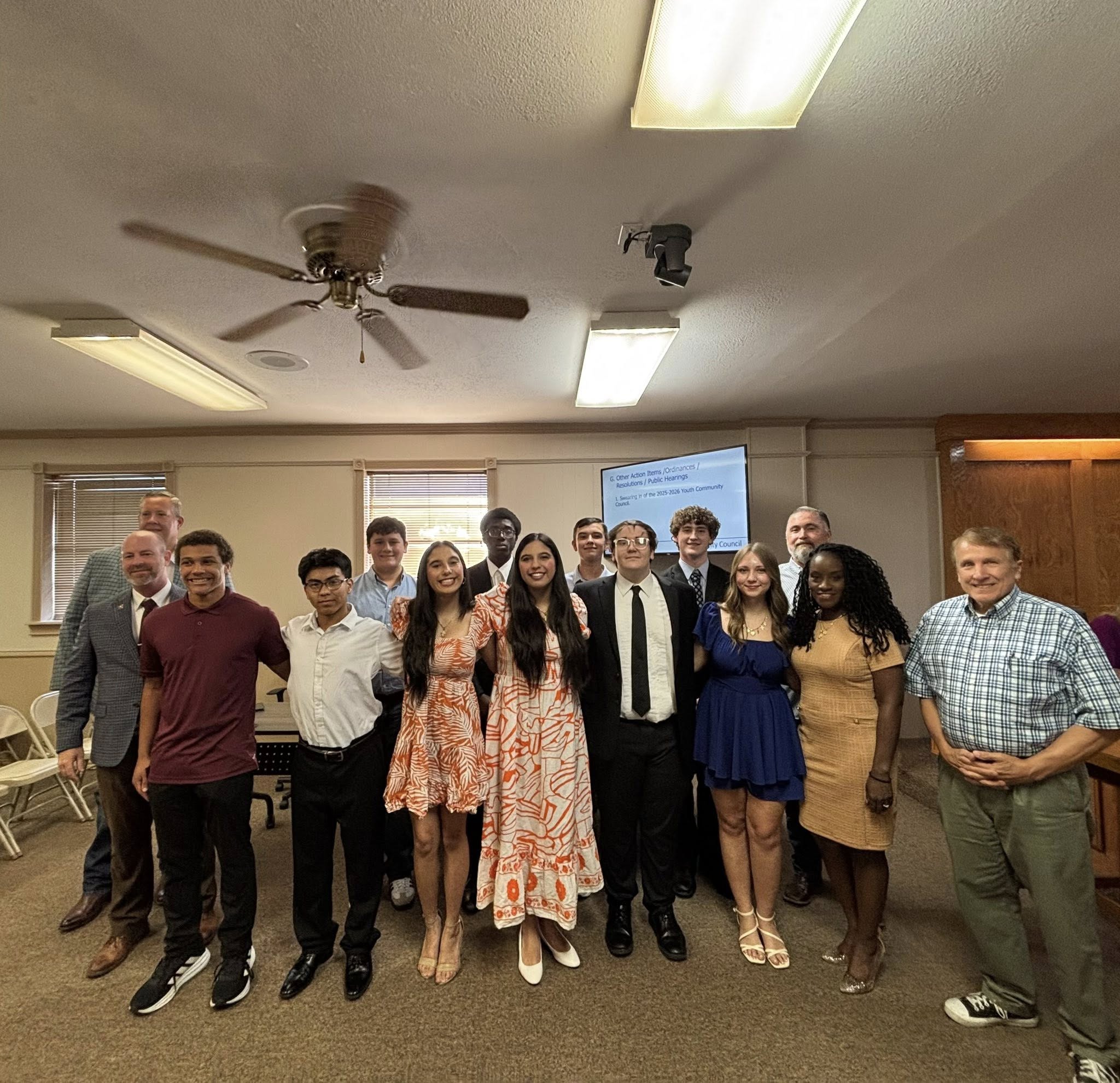 YCC swearing in YCC swearing in